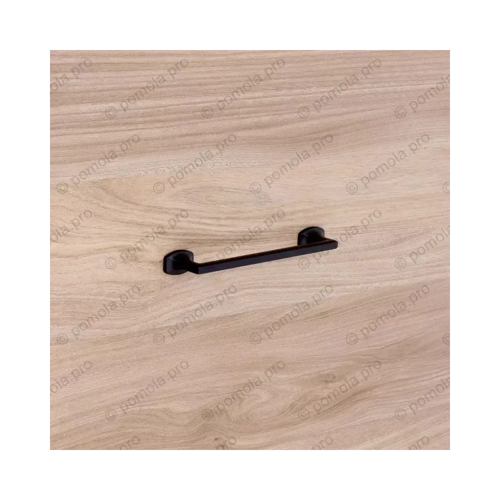 WMN.813-128-00N4 ΜΟΝΤΕΡΝΑ ΠΟΜΟΛΑ ΕΠΙΠΛΩΝ 128mm ΜΑΥΡΟ ΜΑΤ