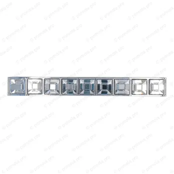 WMN.550-096-0002 ΠΟΜΟΛΑ ΜΕ ΚΡΥΣΤΑΛΟ 96mm ΧΡΩΜΙΟ ΓΥΑΛΙΣΤΕΡΟ