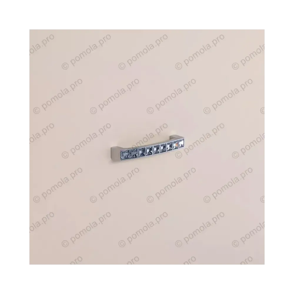 WMN.550-096-0002 ΠΟΜΟΛΑ ΜΕ ΚΡΥΣΤΑΛΟ 96mm ΧΡΩΜΙΟ ΓΥΑΛΙΣΤΕΡΟ