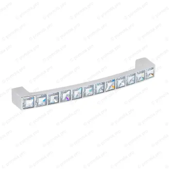 WMN.550-128-0002 ΠΟΜΟΛΑ ΜΕ ΚΡΥΣΤΑΛΟ 128mm ΧΡΩΜΙΟ ΓΥΑΛΙΣΤΕΡΟ