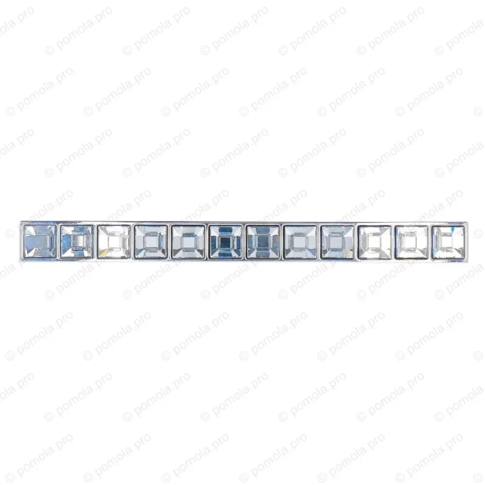 WMN.550-128-0002 ΠΟΜΟΛΑ ΜΕ ΚΡΥΣΤΑΛΟ 128mm ΧΡΩΜΙΟ ΓΥΑΛΙΣΤΕΡΟ