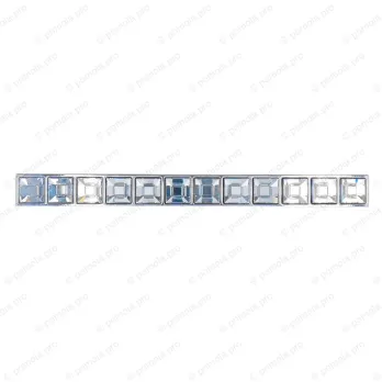 WMN.550-128-0002 ΠΟΜΟΛΑ ΜΕ ΚΡΥΣΤΑΛΟ 128mm ΧΡΩΜΙΟ ΓΥΑΛΙΣΤΕΡΟ