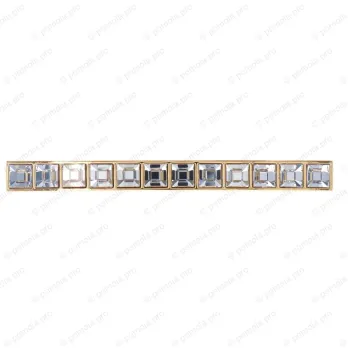 WMN.550-128-00GP ΠΟΜΟΛΑ ΜΕ ΚΡΥΣΤΑΛΟ 128mm ΕΠΙΧΡΥΣΑ
