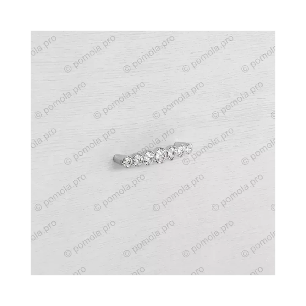 WMN.633-096-0002 ΠΟΜΟΛΑ ΜΕ ΚΡΥΣΤΑΛΟ 96mm ΧΡΩΜΙΟ ΓΥΑΛΙΣΤΕΡΟ