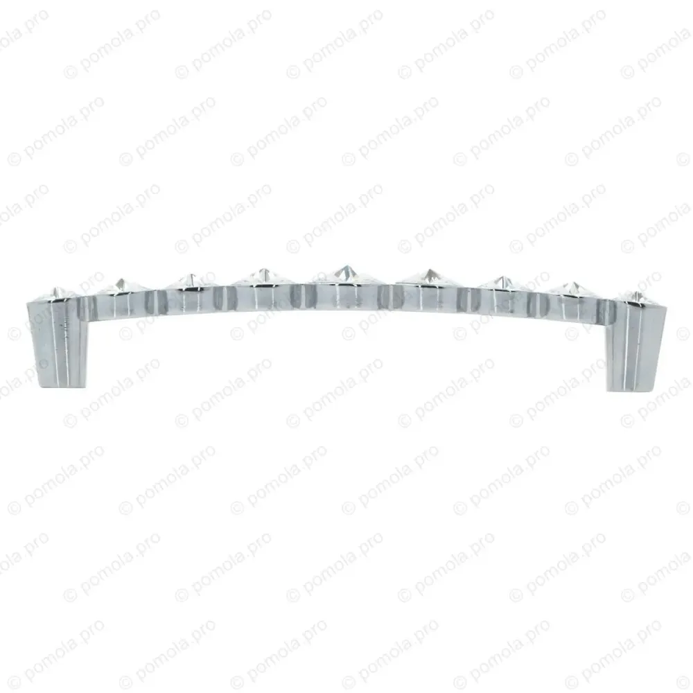 WMN.633-128-0002 ΠΟΜΟΛΑ ΜΕ ΚΡΥΣΤΑΛΟ 128mm ΧΡΩΜΙΟ ΓΥΑΛΙΣΤΕΡΟ