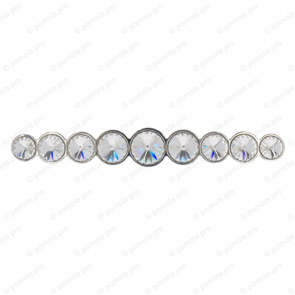 WMN.633-128-0002 ΠΟΜΟΛΑ ΜΕ ΚΡΥΣΤΑΛΟ 128mm ΧΡΩΜΙΟ ΓΥΑΛΙΣΤΕΡΟ