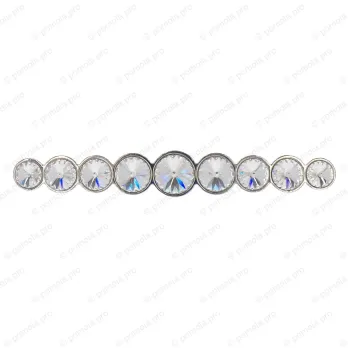 WMN.633-128-0002 ΠΟΜΟΛΑ ΜΕ ΚΡΥΣΤΑΛΟ 128mm ΧΡΩΜΙΟ ΓΥΑΛΙΣΤΕΡΟ
