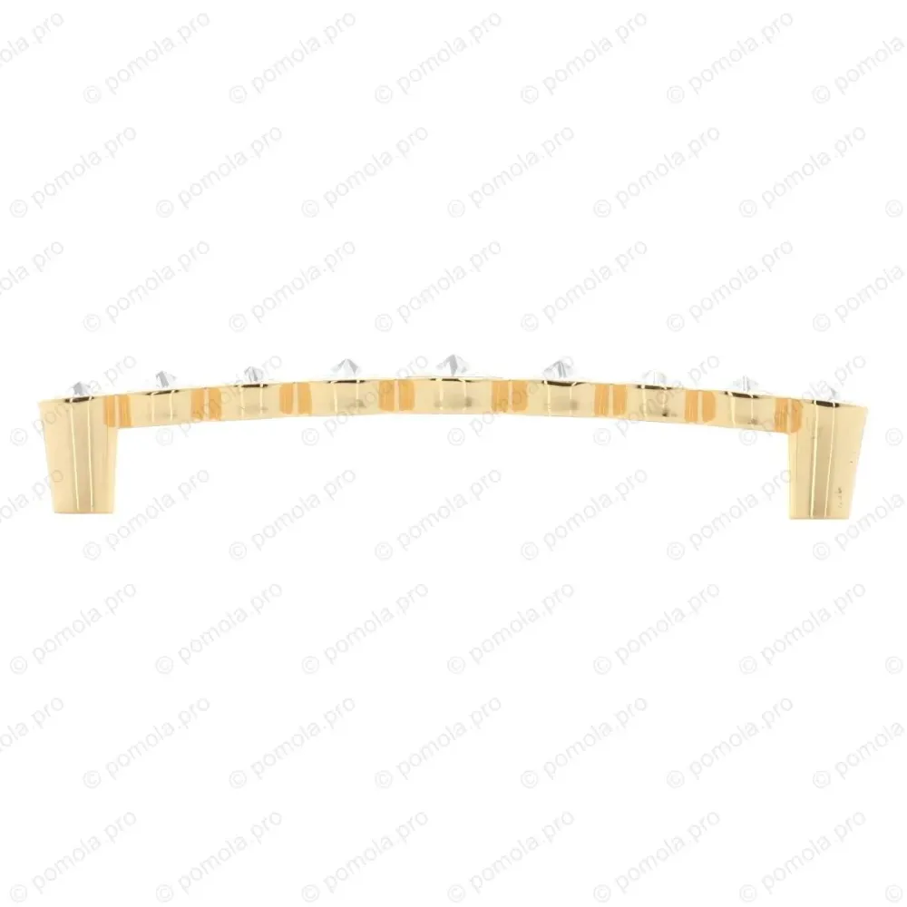 WMN.633-128-00GP ΠΟΜΟΛΑ ΜΕ ΚΡΥΣΤΑΛΟ 128mm ΕΠΙΧΡΥΣΑ