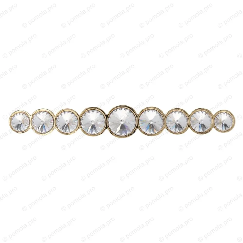 WMN.633-128-00GP ΠΟΜΟΛΑ ΜΕ ΚΡΥΣΤΑΛΟ 128mm ΕΠΙΧΡΥΣΑ