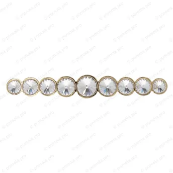 WMN.633-128-00GP ΠΟΜΟΛΑ ΜΕ ΚΡΥΣΤΑΛΟ 128mm ΕΠΙΧΡΥΣΑ
