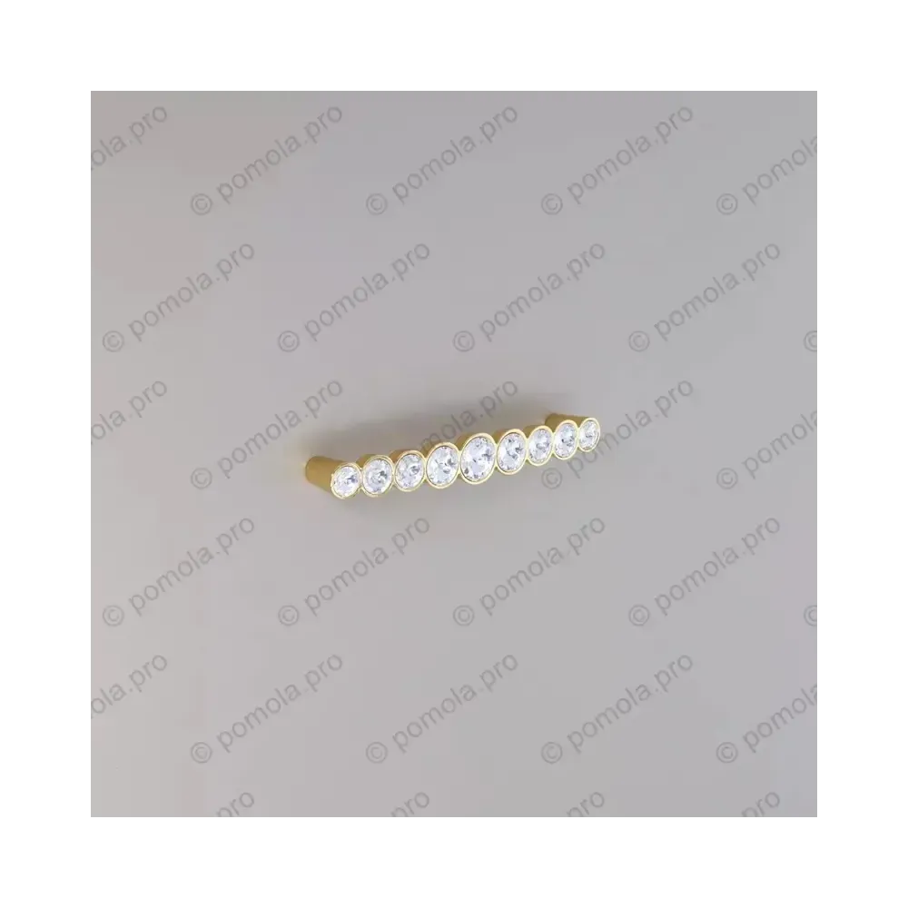 WMN.633-128-00GP ΠΟΜΟΛΑ ΜΕ ΚΡΥΣΤΑΛΟ 128mm ΕΠΙΧΡΥΣΑ