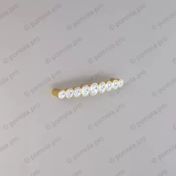 WMN.633-128-00GP ΠΟΜΟΛΑ ΜΕ ΚΡΥΣΤΑΛΟ 128mm ΕΠΙΧΡΥΣΑ