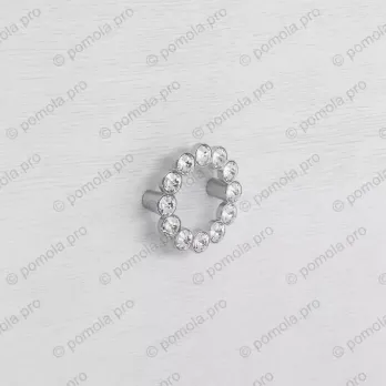 WPO.633-A64-0002 ΠΟΜΟΛΑ ΜΕ ΚΡΥΣΤΑΛΟ 64mm ΧΡΩΜΙΟ ΓΥΑΛΙΣΤΕΡΟ