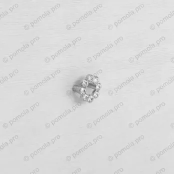 WPO.633-B32-0002 ΠΟΜΟΛΑ ΜΕ ΚΡΥΣΤΑΛΟ 32mm ΧΡΩΜΙΟ ΓΥΑΛΙΣΤΕΡΟ