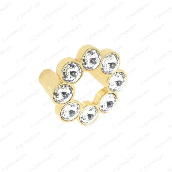 WPO.633-B32-00GP ΠΟΜΟΛΑ ΜΕ ΚΡΥΣΤΑΛΟ 32mm ΕΠΙΧΡΥΣΑ