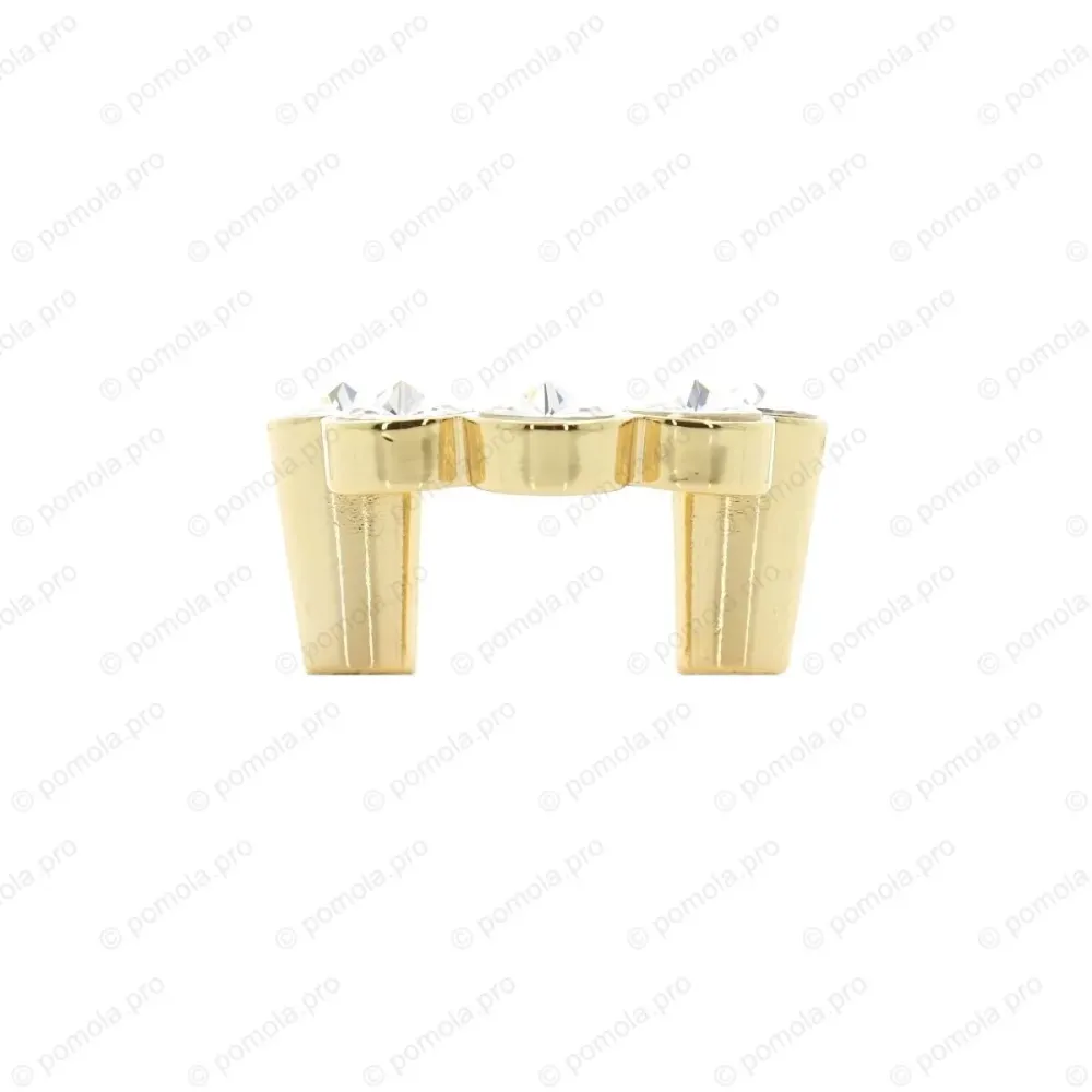 WPO.633-B32-00GP ΠΟΜΟΛΑ ΜΕ ΚΡΥΣΤΑΛΟ 32mm ΕΠΙΧΡΥΣΑ