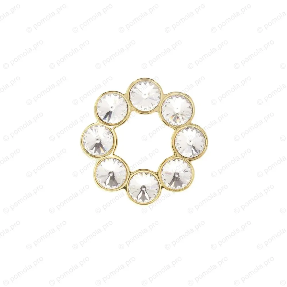 WPO.633-B32-00GP ΠΟΜΟΛΑ ΜΕ ΚΡΥΣΤΑΛΟ 32mm ΕΠΙΧΡΥΣΑ