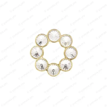 WPO.633-B32-00GP ΠΟΜΟΛΑ ΜΕ ΚΡΥΣΤΑΛΟ 32mm ΕΠΙΧΡΥΣΑ