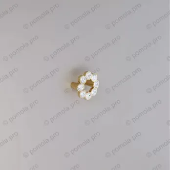 WPO.633-B32-00GP ΠΟΜΟΛΑ ΜΕ ΚΡΥΣΤΑΛΟ 32mm ΕΠΙΧΡΥΣΑ