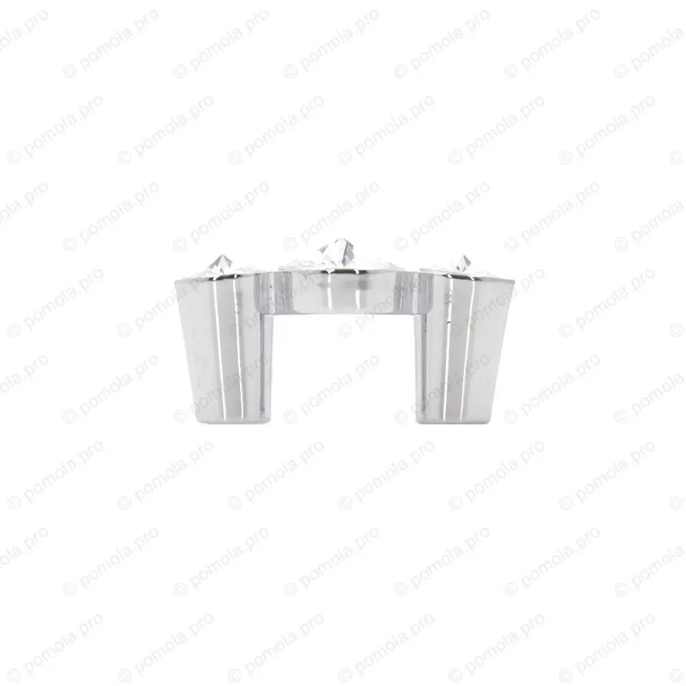WPO.633-C32-0002 ΠΟΜΟΛΑ ΜΕ ΚΡΥΣΤΑΛΟ 32mm ΧΡΩΜΙΟ ΓΥΑΛΙΣΤΕΡΟ