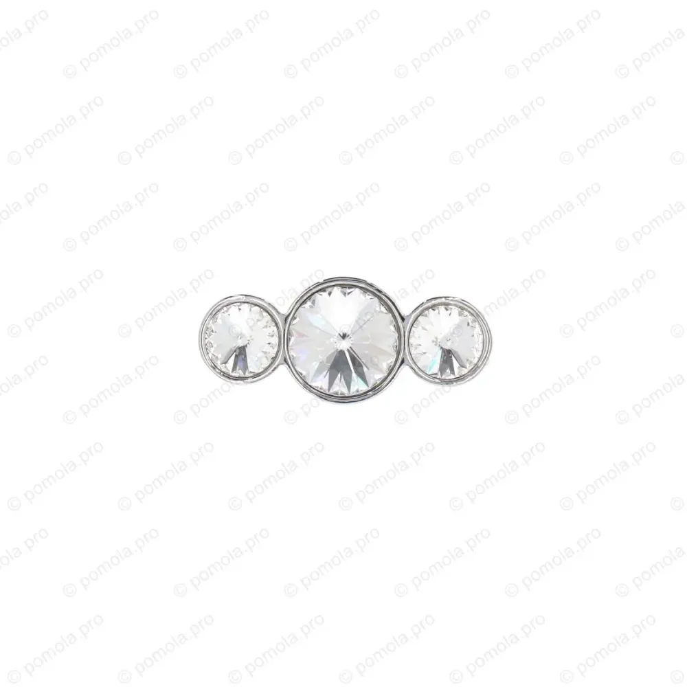 WPO.633-C32-0002 ΠΟΜΟΛΑ ΜΕ ΚΡΥΣΤΑΛΟ 32mm ΧΡΩΜΙΟ ΓΥΑΛΙΣΤΕΡΟ