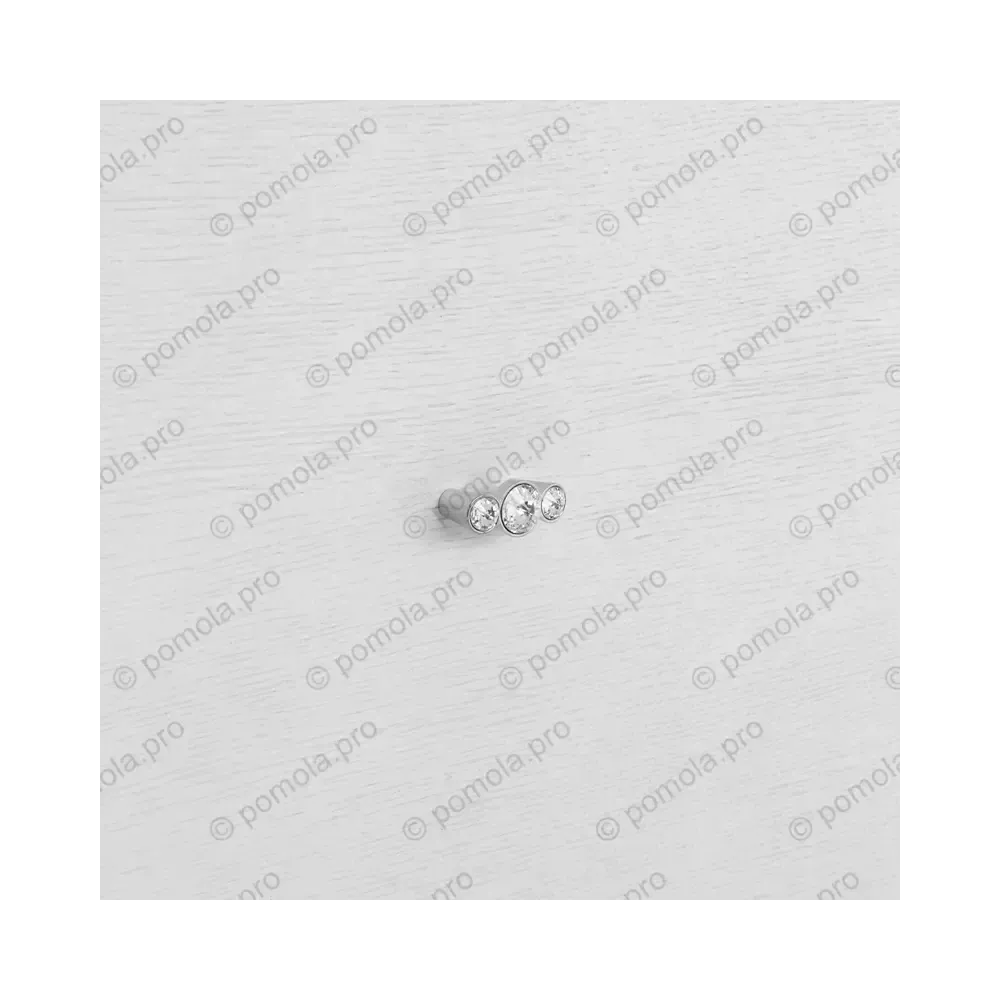 WPO.633-C32-0002 ΠΟΜΟΛΑ ΜΕ ΚΡΥΣΤΑΛΟ 32mm ΧΡΩΜΙΟ ΓΥΑΛΙΣΤΕΡΟ
