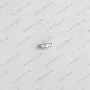 WPO.633-C32-0002 ΠΟΜΟΛΑ ΜΕ ΚΡΥΣΤΑΛΟ 32mm ΧΡΩΜΙΟ ΓΥΑΛΙΣΤΕΡΟ