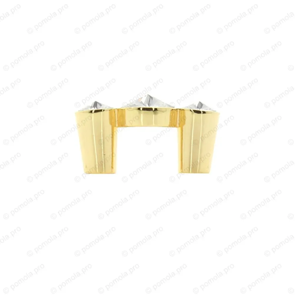 WPO.633-C32-00GP ΠΟΜΟΛΑ ΜΕ ΚΡΥΣΤΑΛΟ 32mm ΕΠΙΧΡΥΣΑ