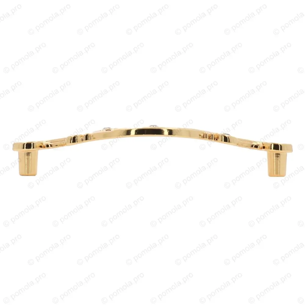 WMN.726-128-00GP ΠΟΜΟΛΑ ΜΕ ΚΡΥΣΤΑΛΟ 128mm ΕΠΙΧΡΥΣΑ