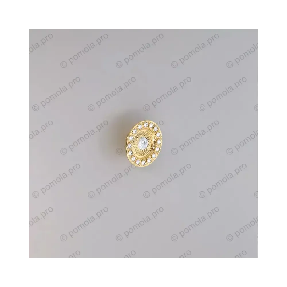 WPO.734-060-00GP ΠΟΜΟΛΑΚΙΑ ΜΕ ΚΡΥΣΤΑΛΟ ΕΠΙΧΡΥΣΑ