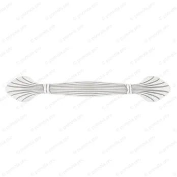 WMN.503-128-00V4 ΜΟΝΤΕΡΝΑ ΠΟΜΟΛΑ ΕΠΙΠΛΩΝ 128mm ΛΕΥΚΟ ΑΣΗΜΙ ΠΑΤΙΝΑ