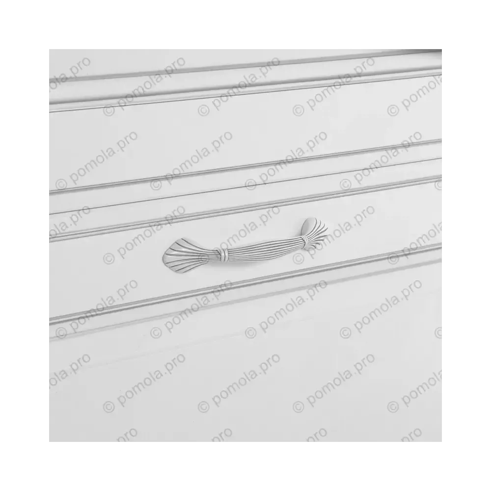 WMN.503-128-00V4 ΜΟΝΤΕΡΝΑ ΠΟΜΟΛΑ ΕΠΙΠΛΩΝ 128mm ΛΕΥΚΟ ΑΣΗΜΙ ΠΑΤΙΝΑ