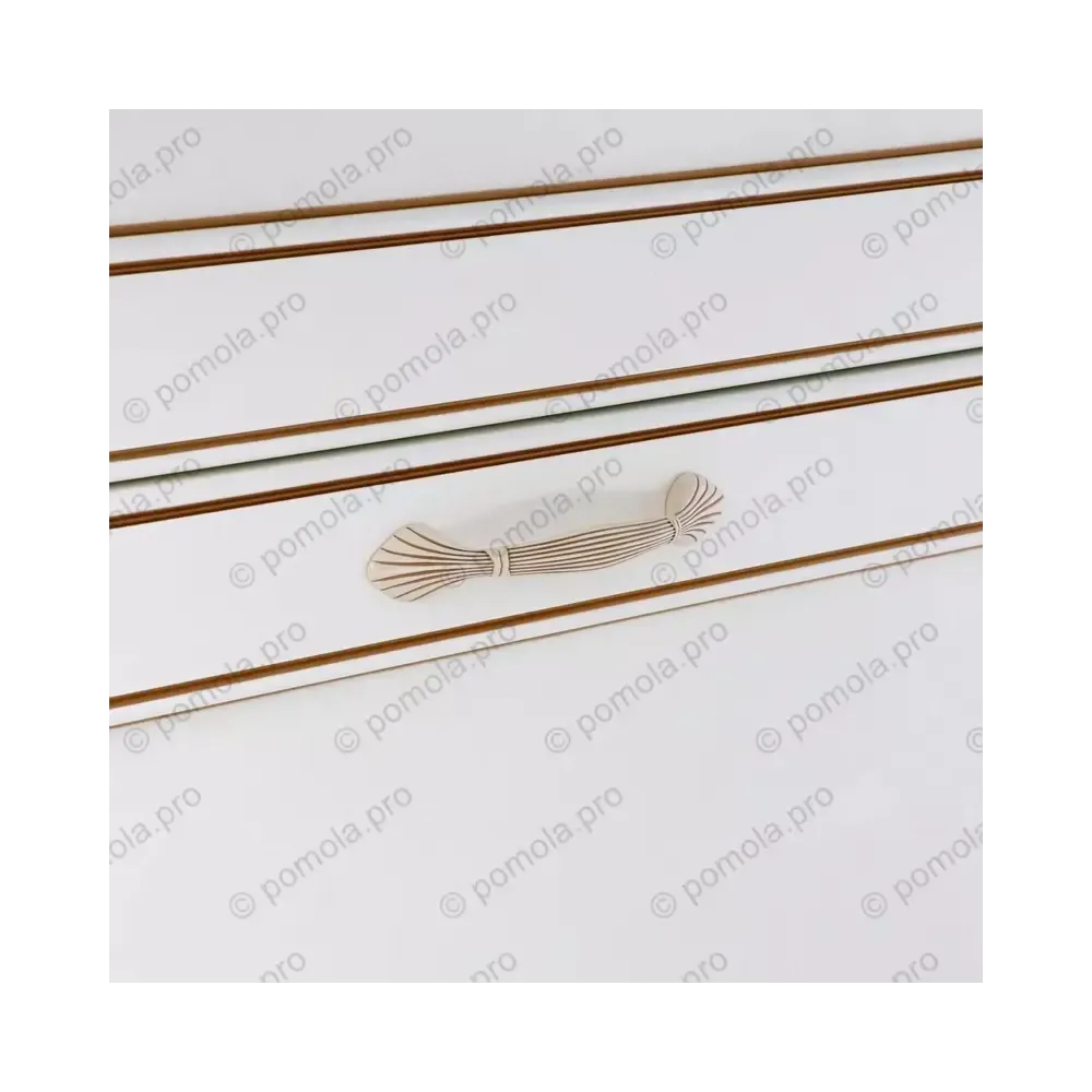 WMN.503-128-00V5 ΜΟΝΤΕΡΝΑ ΠΟΜΟΛΑ ΕΠΙΠΛΩΝ 128mm ΚΡΕΜ ΧΡΥΣΗ ΠΑΤΙΝΑ