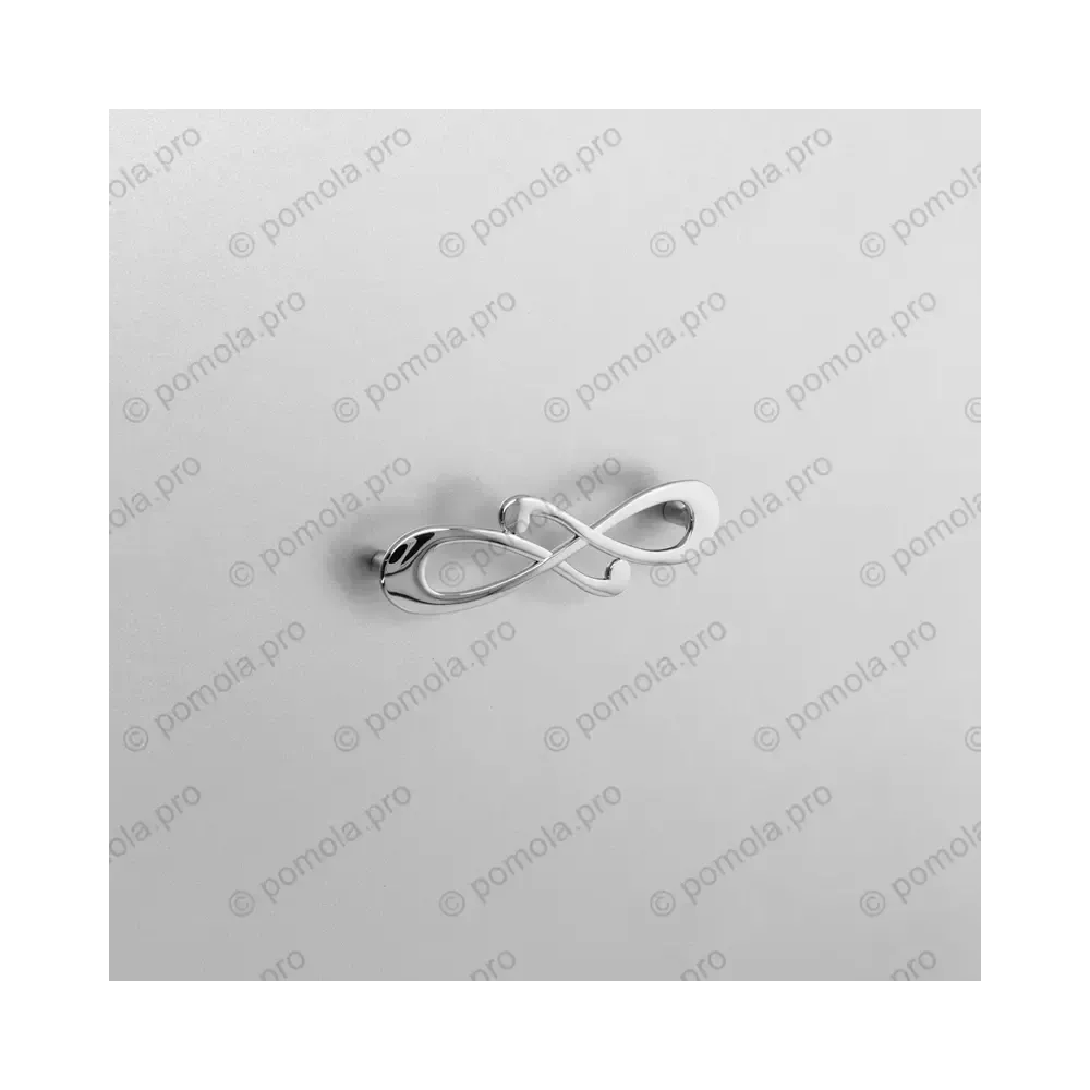 WMN.602-128-0002 ΜΟΝΤΕΡΝΑ ΠΟΜΟΛΑ ΕΠΙΠΛΩΝ 128mm ΧΡΩΜΙΟ ΓΥΑΛΙΣΤΕΡΟ