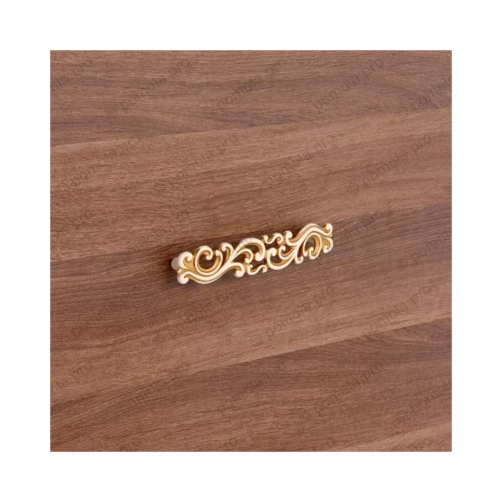 WMN.721-128-00V5 ΜΟΝΤΕΡΝΑ ΠΟΜΟΛΑ ΕΠΙΠΛΩΝ 128mm ΚΡΕΜ ΧΡΥΣΗ ΠΑΤΙΝΑ