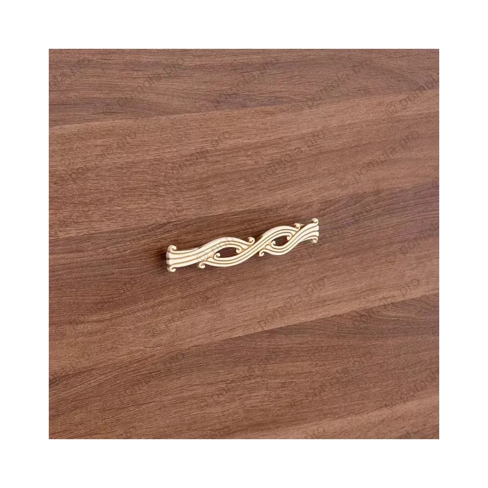 WMN.741-128-00V5 ΠΟΜΟΛΑ ΕΠΙΠΛΩΝ 128mm ΚΡΕΜ ΧΡΥΣΗ ΠΑΤΙΝΑ