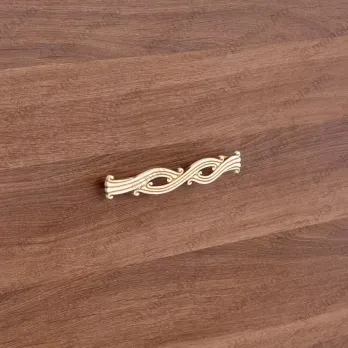 WMN.741-128-00V5 ΠΟΜΟΛΑ ΕΠΙΠΛΩΝ 128mm ΚΡΕΜ ΧΡΥΣΗ ΠΑΤΙΝΑ