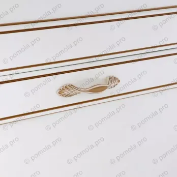 WMN.742-096-00V5 ΜΟΝΤΕΡΝΑ ΠΟΜΟΛΑ ΕΠΙΠΛΩΝ 96mm ΚΡΕΜ ΧΡΥΣΗ ΠΑΤΙΝΑ