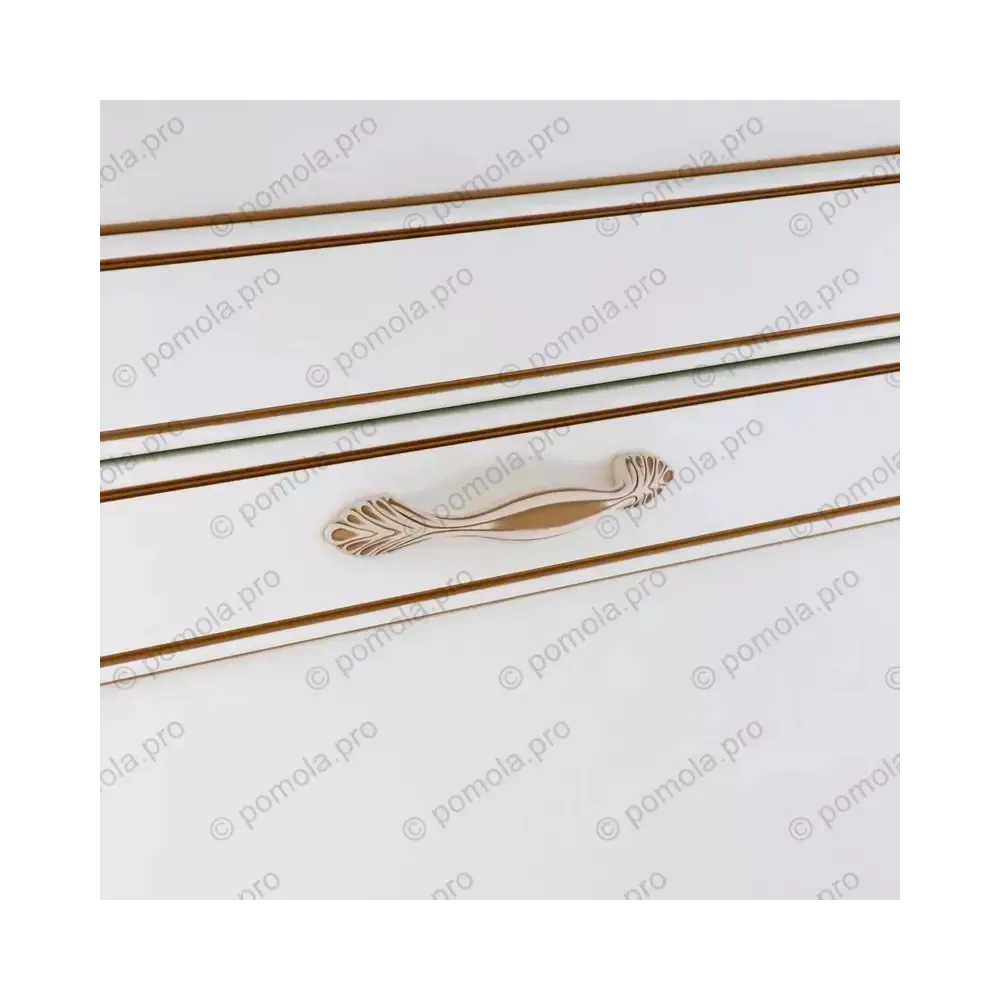 WMN.742-128-00V5 ΜΟΝΤΕΡΝΑ ΠΟΜΟΛΑ ΕΠΙΠΛΩΝ 128mm ΚΡΕΜ ΧΡΥΣΗ ΠΑΤΙΝΑ