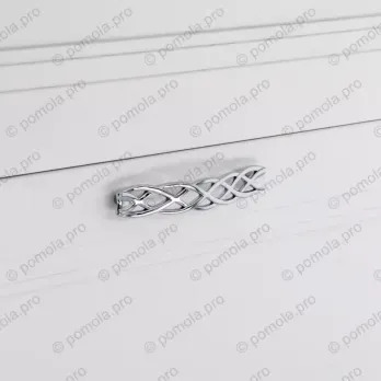 WMN.746-128-0002 ΜΟΝΤΕΡΝΑ ΠΟΜΟΛΑ ΕΠΙΠΛΩΝ 128mm ΧΡΩΜΙΟ ΓΥΑΛΙΣΤΕΡΟ
