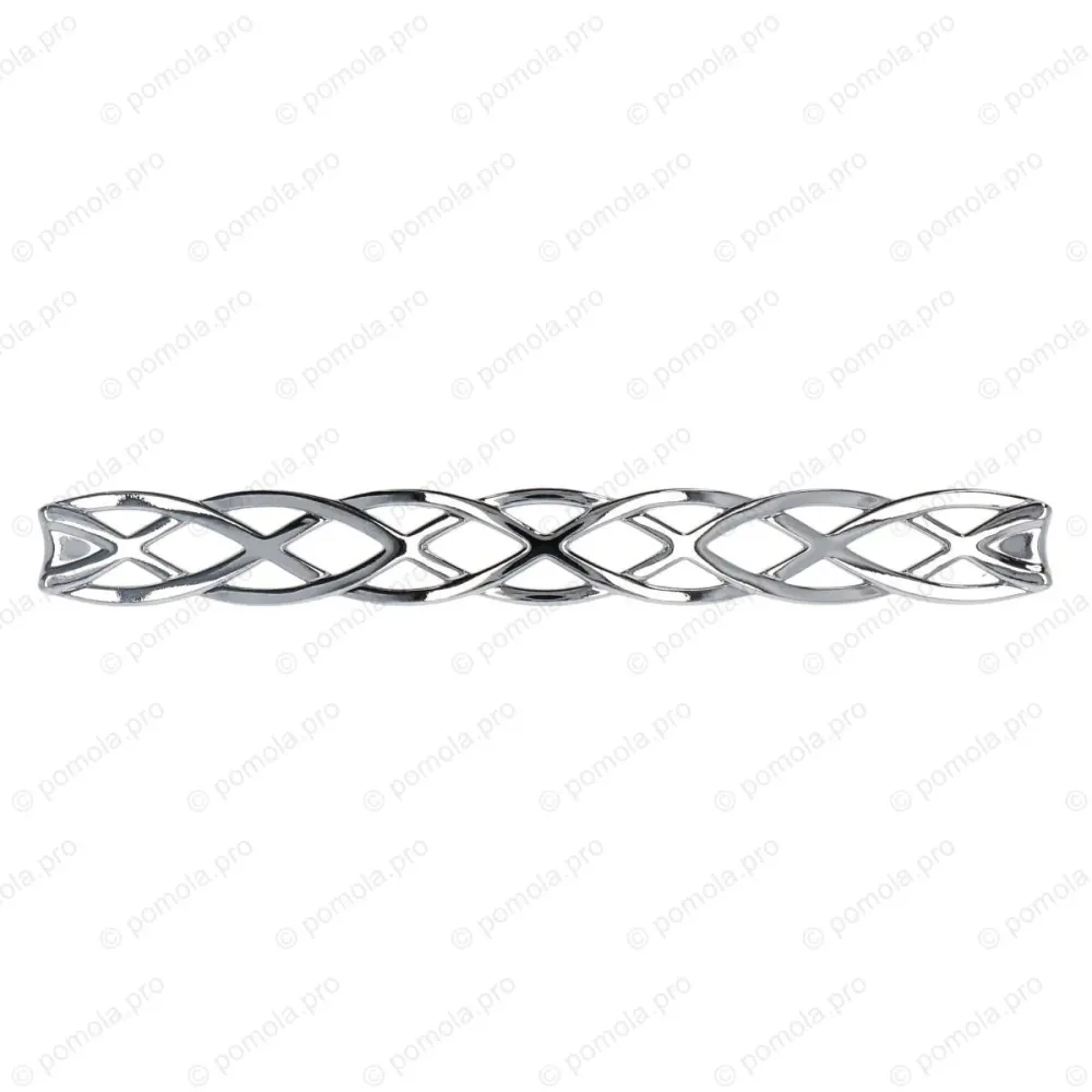 WMN.746-192-0002 ΜΟΝΤΕΡΝΑ ΠΟΜΟΛΑ ΕΠΙΠΛΩΝ 192mm ΧΡΩΜΙΟ ΓΥΑΛΙΣΤΕΡΟ