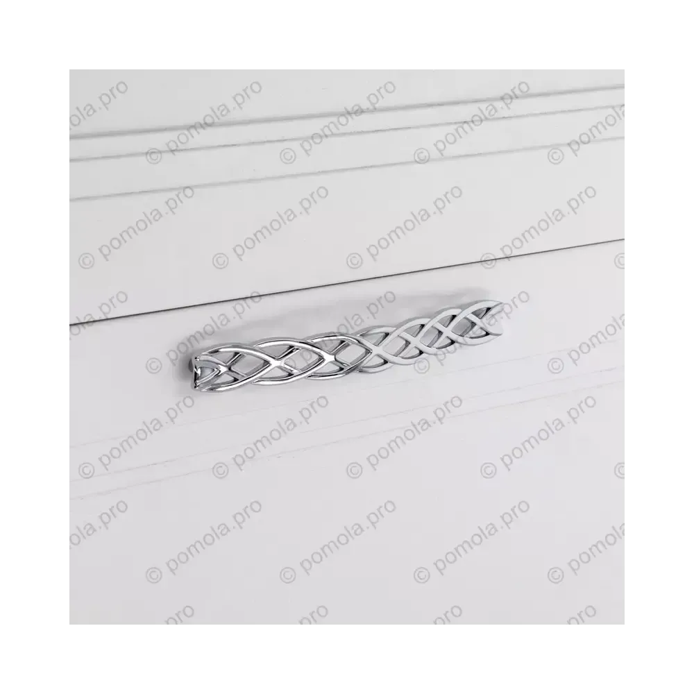 WMN.746-192-0002 ΜΟΝΤΕΡΝΑ ΠΟΜΟΛΑ ΕΠΙΠΛΩΝ 192mm ΧΡΩΜΙΟ ΓΥΑΛΙΣΤΕΡΟ