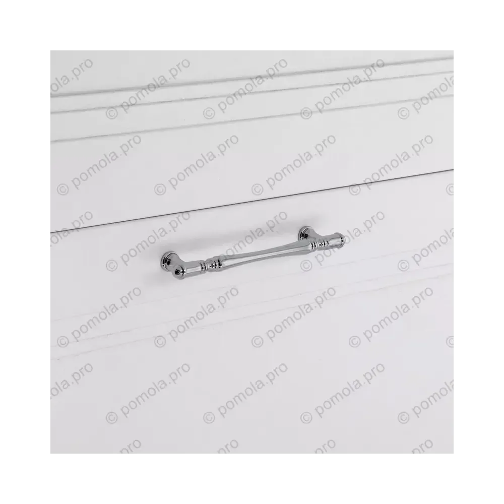 WMN.765-128-0002 ΠΟΜΟΛΑ ΕΠΙΠΛΩΝ 128mm ΧΡΩΜΙΟ ΓΥΑΛΙΣΤΕΡΟ