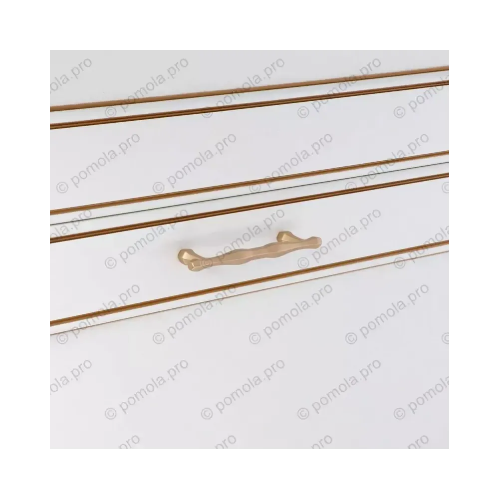 WMN.815-096-00R4 ΜΟΝΤΕΡΝΑ ΠΟΜΟΛΑ ΕΠΙΠΛΩΝ 96mm ΧΡΥΣΟ ΚΡΕΜ ΣΑΤΙΝΕ