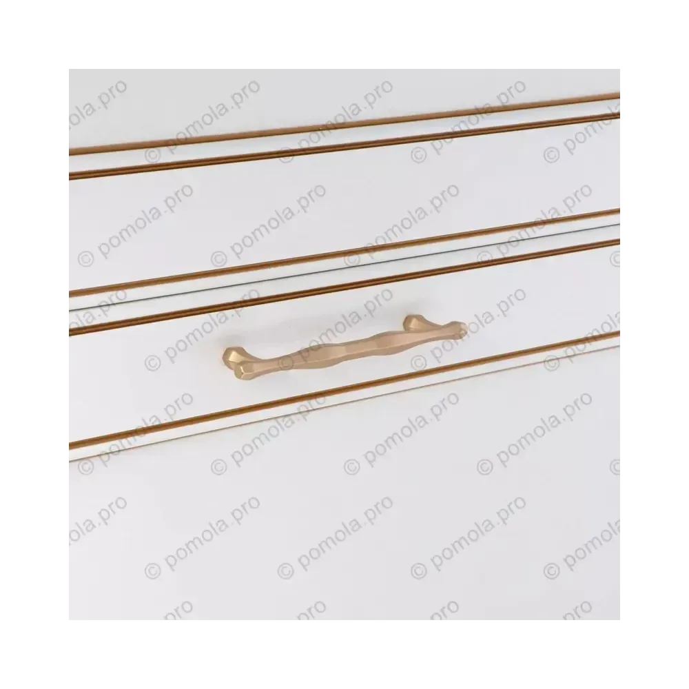 WMN.815-128-00R4 ΜΟΝΤΕΡΝΑ ΠΟΜΟΛΑ ΕΠΙΠΛΩΝ 128mm ΧΡΥΣΟ ΚΡΕΜ ΣΑΤΙΝΕ