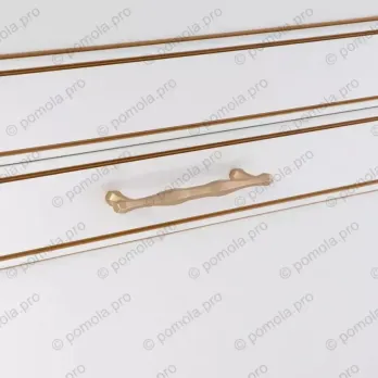 WMN.815-128-00R4 ΜΟΝΤΕΡΝΑ ΠΟΜΟΛΑ ΕΠΙΠΛΩΝ 128mm ΧΡΥΣΟ ΚΡΕΜ ΣΑΤΙΝΕ
