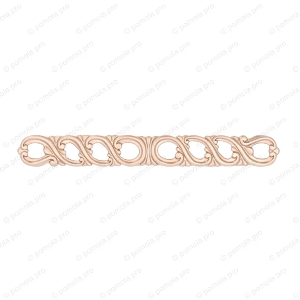 WMN.821-128-00H3 ΜΟΝΤΕΡΝΑ ΠΟΜΟΛΑ ΕΠΙΠΛΩΝ 128mm ΡΟΖΕ ΜΑΤ ΜΕΤΑΛΛΙΚΟ