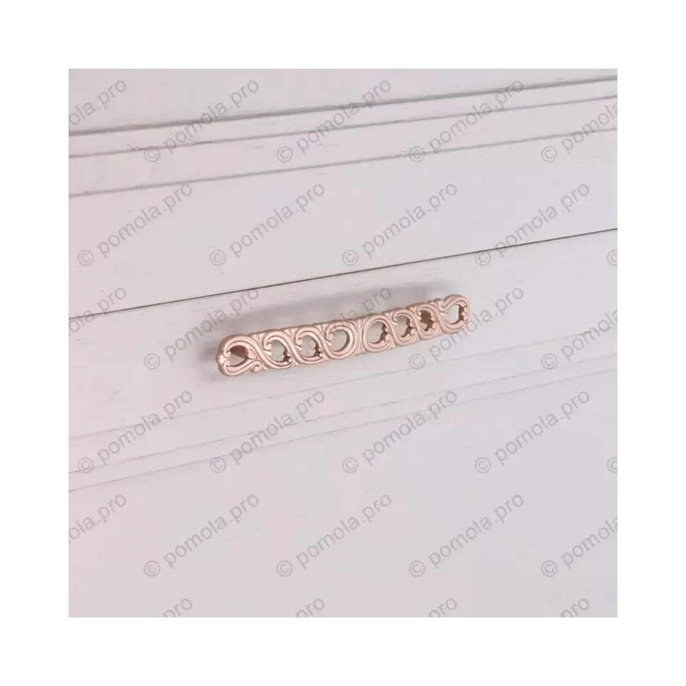 WMN.821-128-00H3 ΜΟΝΤΕΡΝΑ ΠΟΜΟΛΑ ΕΠΙΠΛΩΝ 128mm ΡΟΖΕ ΜΑΤ ΜΕΤΑΛΛΙΚΟ