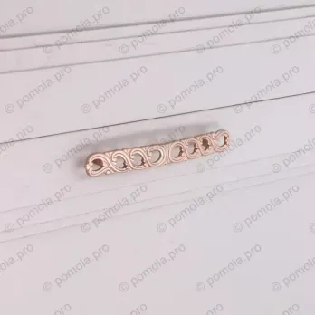 WMN.821-128-00H3 ΜΟΝΤΕΡΝΑ ΠΟΜΟΛΑ ΕΠΙΠΛΩΝ 128mm ΡΟΖΕ ΜΑΤ ΜΕΤΑΛΛΙΚΟ