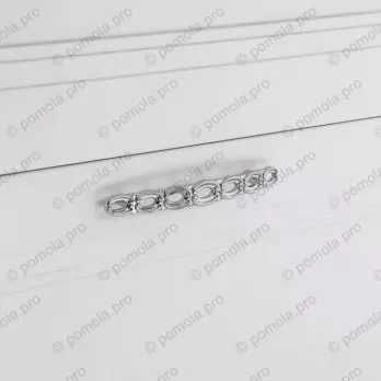 WMN.823-128-0002 ΜΟΝΤΕΡΝΑ ΠΟΜΟΛΑ ΕΠΙΠΛΩΝ 128mm ΧΡΩΜΙΟ ΓΥΑΛΙΣΤΕΡΟ